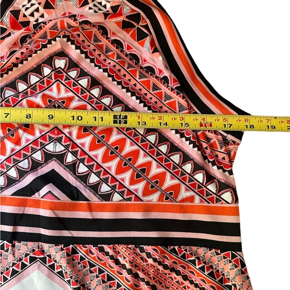 ๐บ๐ธ ๐ป 4/$25 Venus Graphic Herringbone Strappy Maxi Dress, Pink/Black, Size XL - Picture 6 of 6